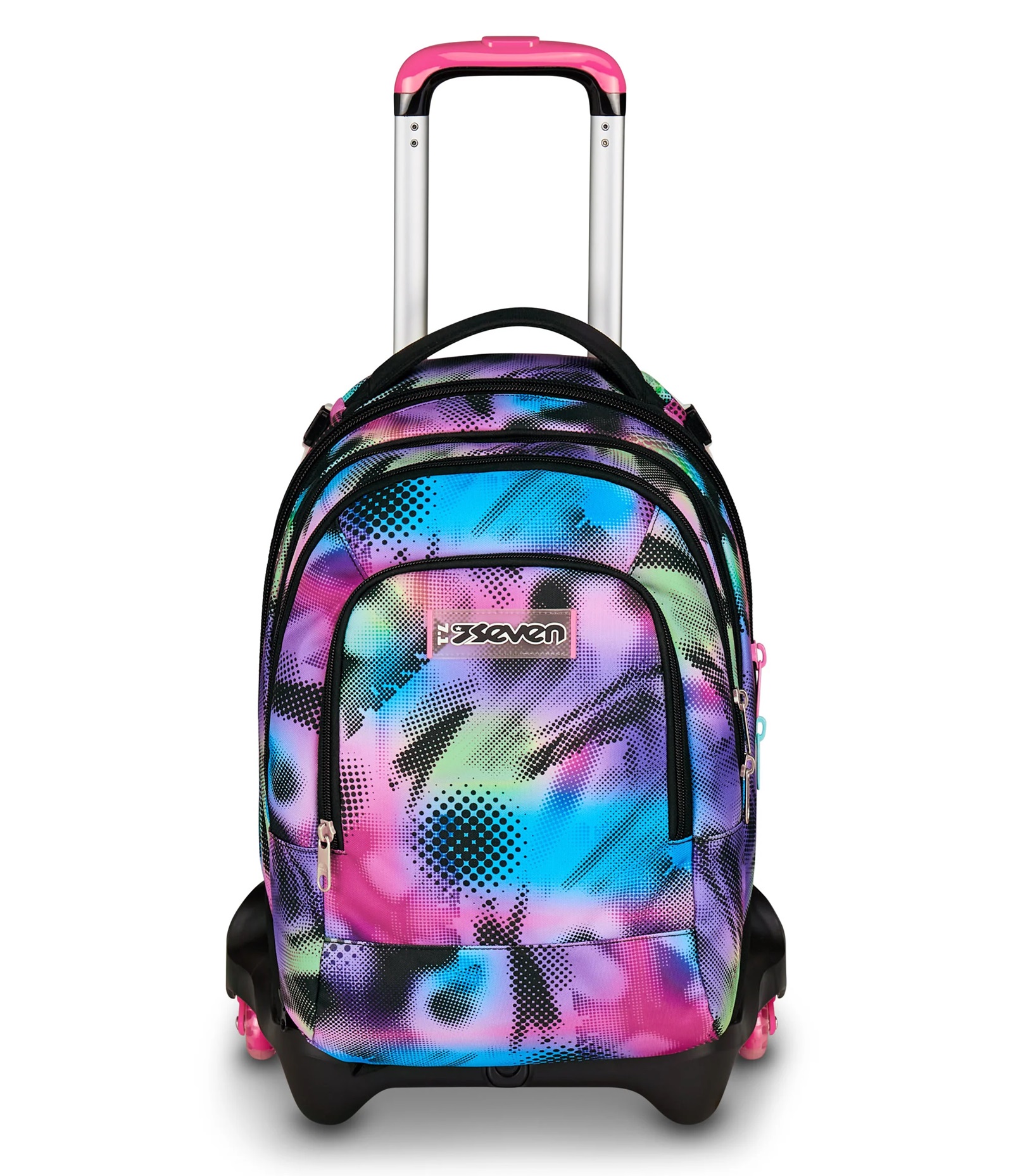 Trolley Scuola SJ Gang Jack 3 Ruote, Rosa, 3 in 1